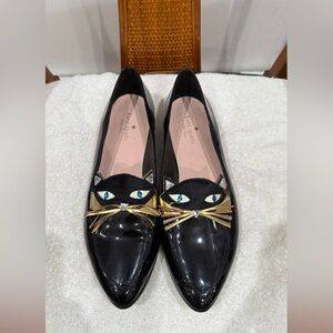 Kate Spade Black Cat Loafers